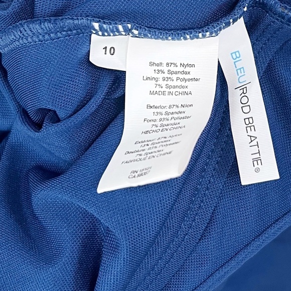 NEW Bleu Rod Beattie Eyes Wide Open Eyelet Floating Underwire One Piece Swimsuit - Picture 4 of 6